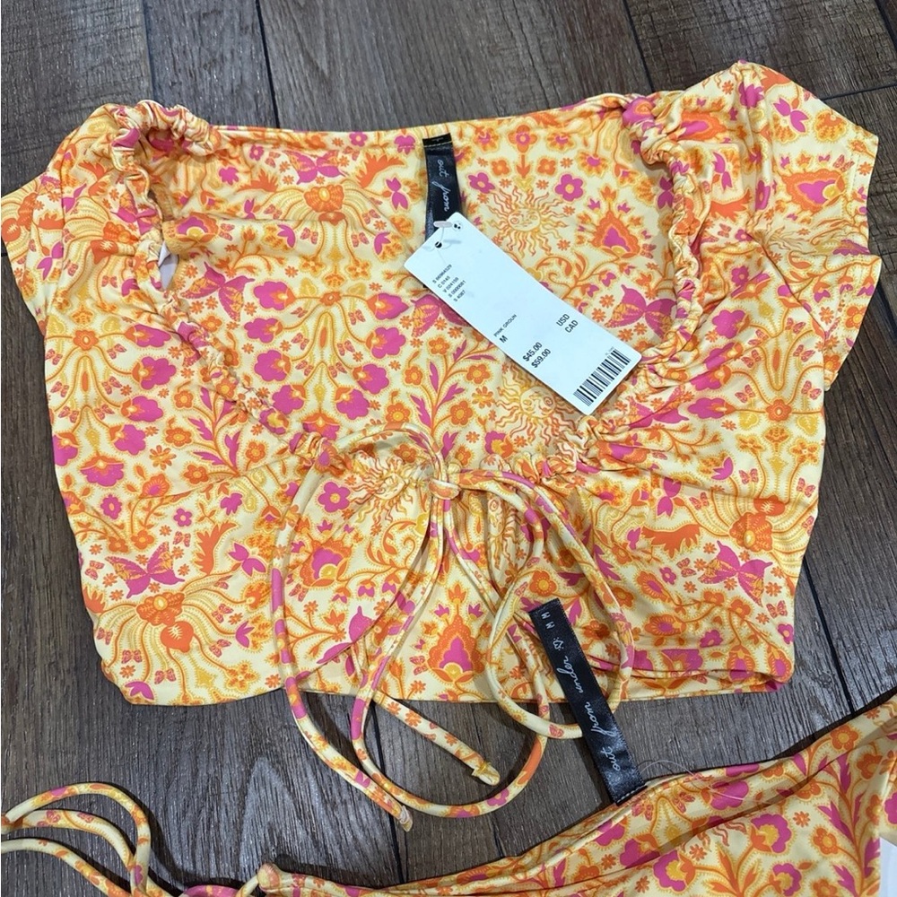 Urban Outfiters Floral Bikini Set - M - Picture 2 of 2